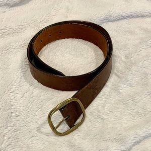 Chestnut Brown Leather Belt
